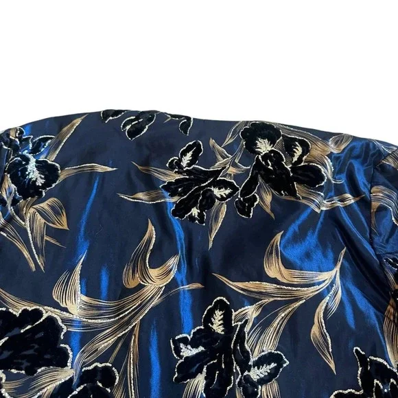 Diane Freis Original Open-Front Blazer Bolero Jacket Floral Size Small Women's - Picture 7 of 10